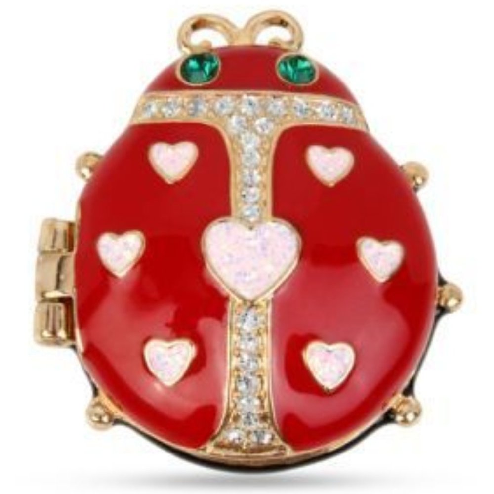 NWT Betsey Johnson Ladybug Keepsake Box